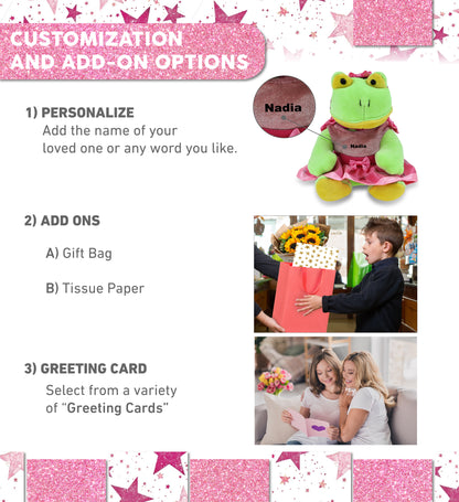 6" PLUSH - FROG BALLERINA