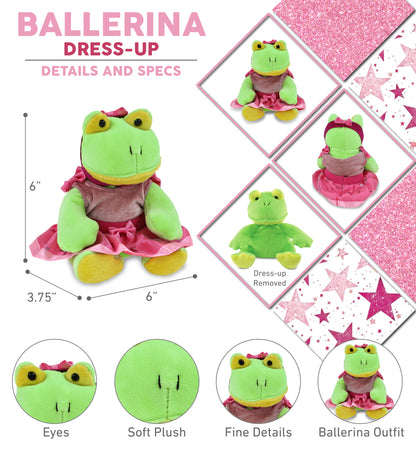 6" PLUSH - FROG BALLERINA