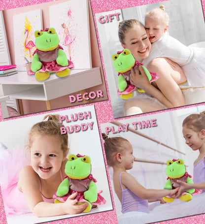 6" PLUSH - FROG BALLERINA
