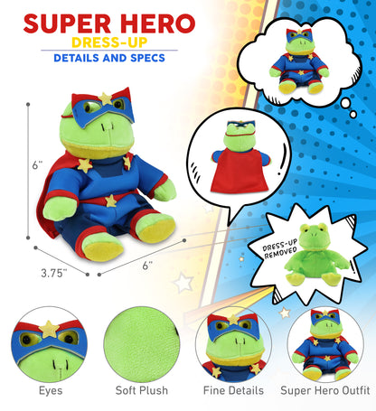 6" PLUSH - FROG SUPER HERO