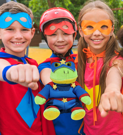 6" PLUSH - FROG SUPER HERO