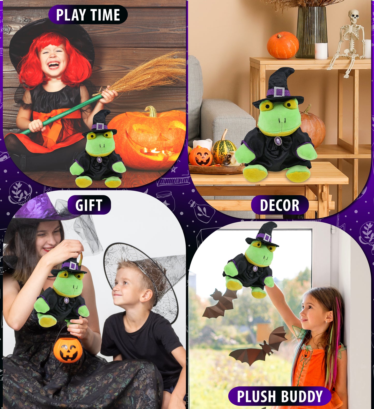 6" PLUSH - FROG WITCH