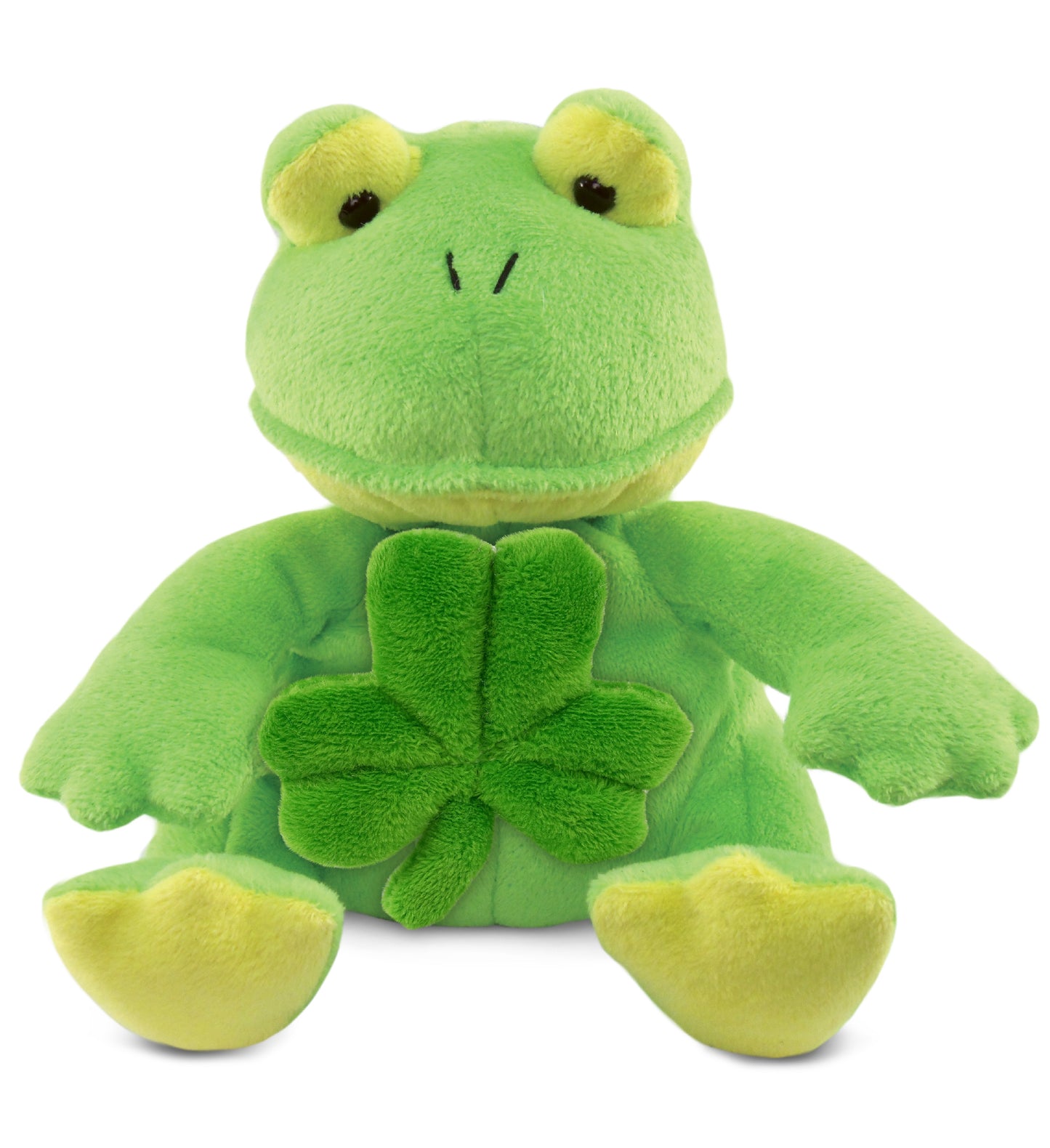PLUSH SHAMROCK - 6" PLUSH - FROG