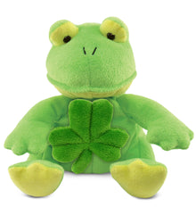 PLUSH SHAMROCK - 6" PLUSH - FROG