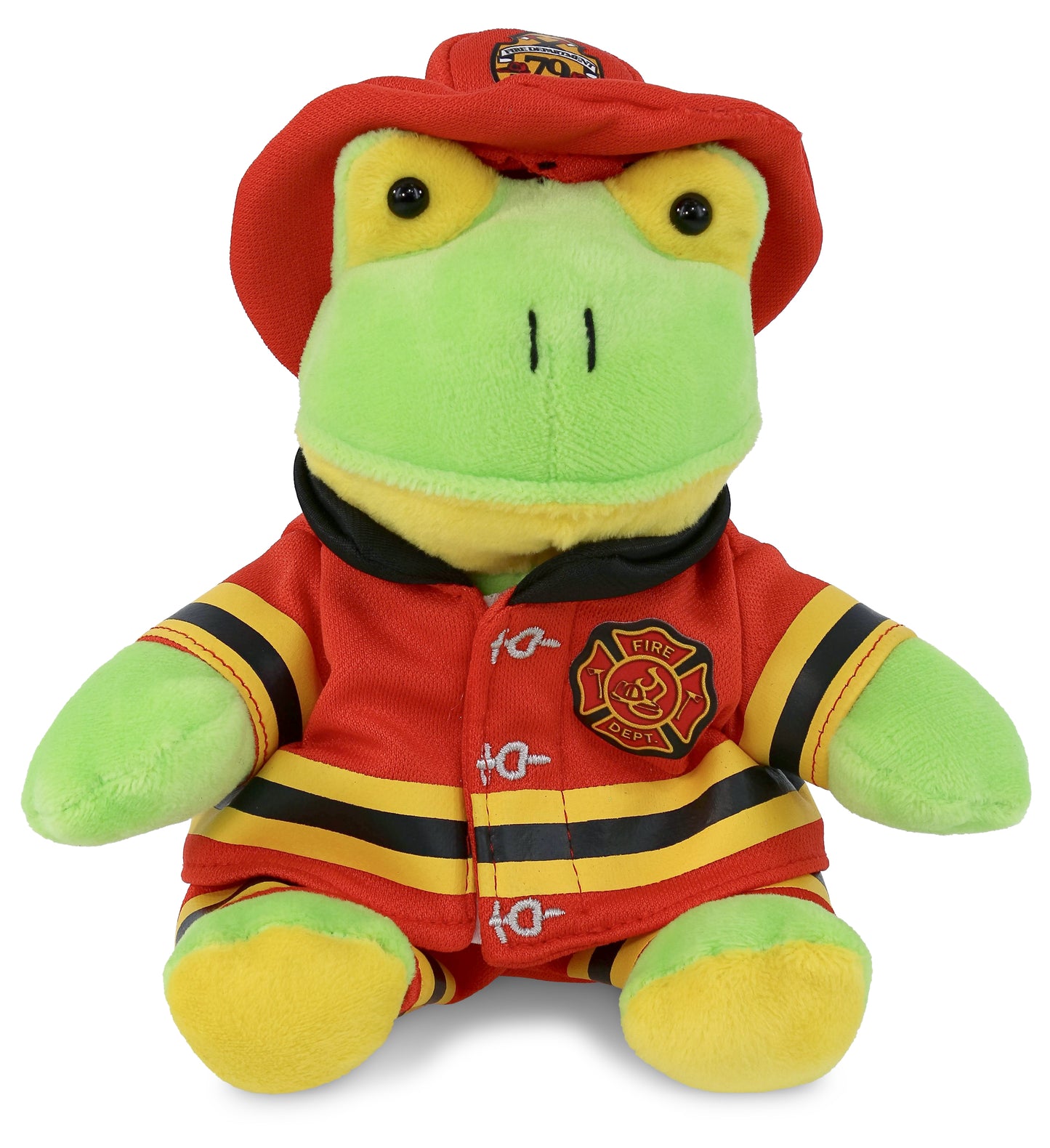 PLUSH FIREMAN - 6" PLUSH - FROG