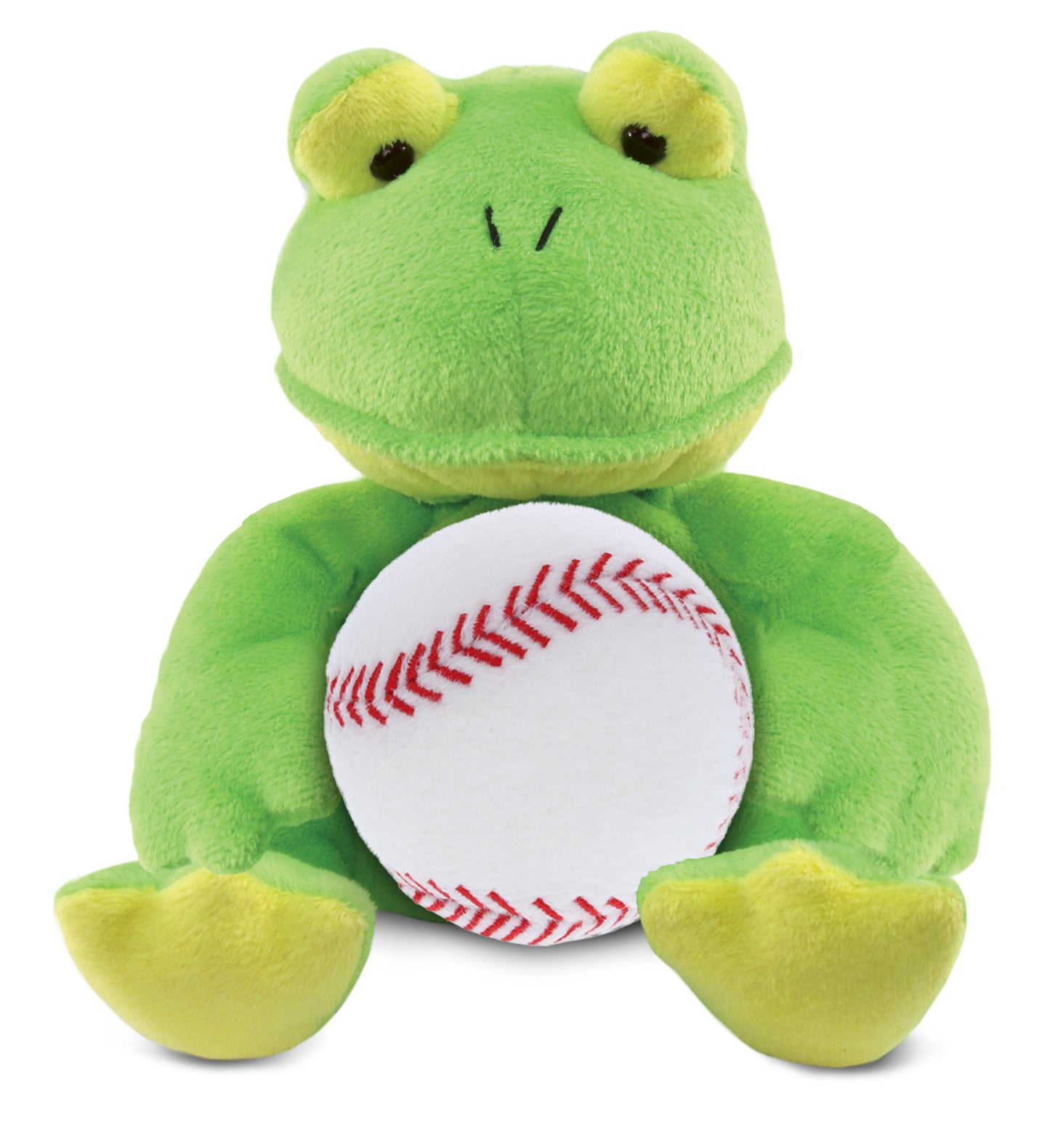 PLUSH BASEBALL - 6" PLUSH - FROG