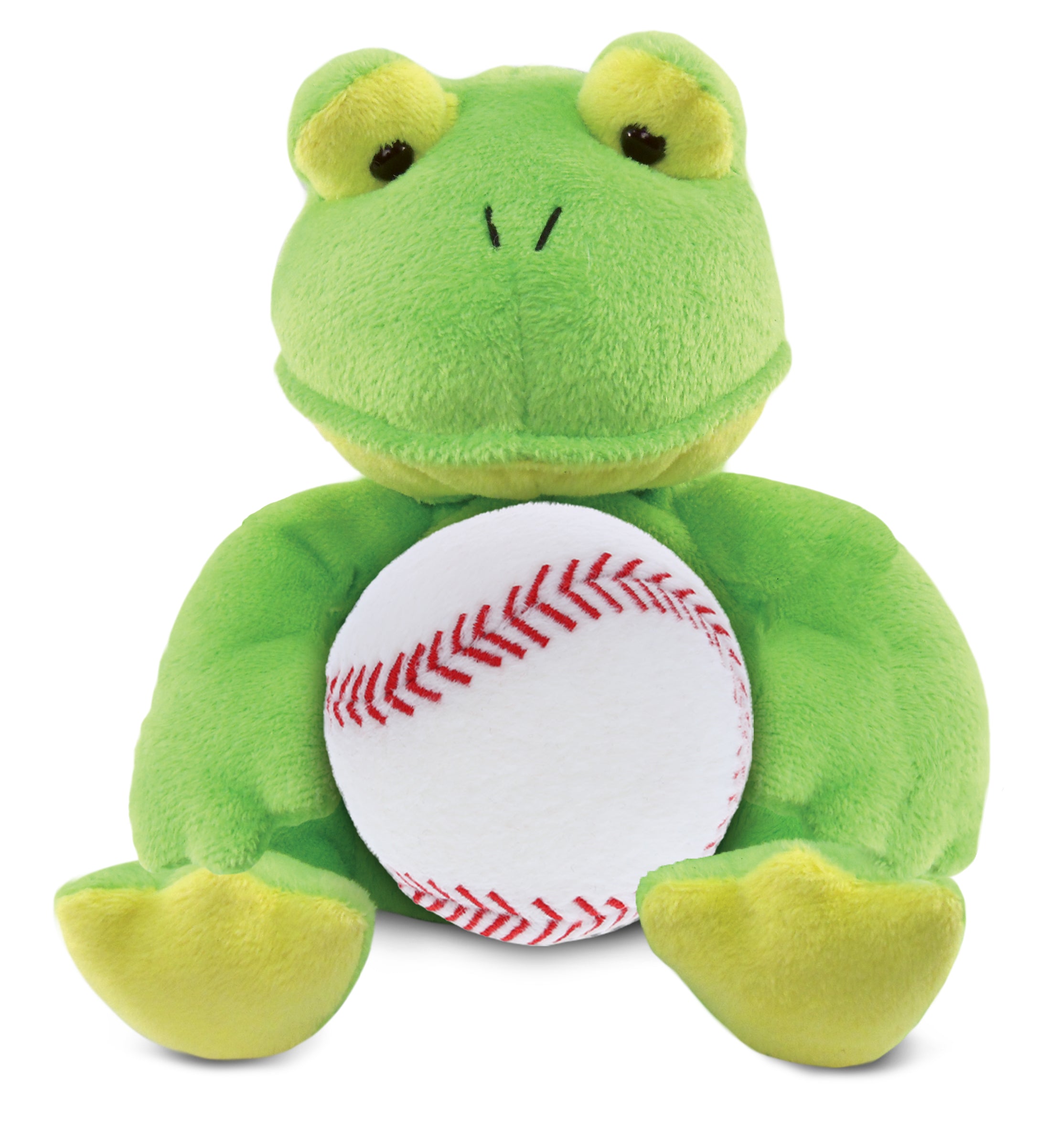 PLUSH BASEBALL - 6" PLUSH - FROG