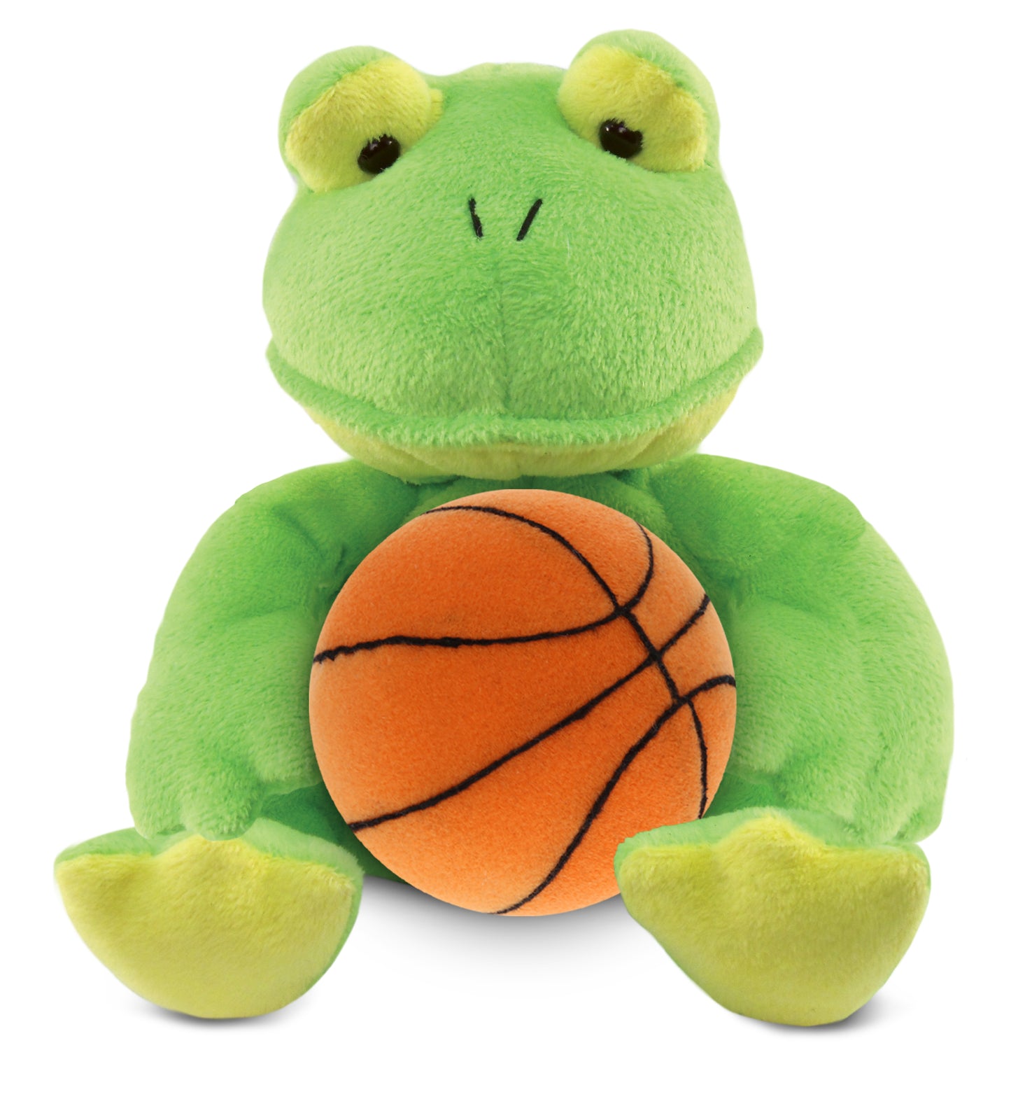 PLUSH BASKETBALL - 6" PLUSH - FROG