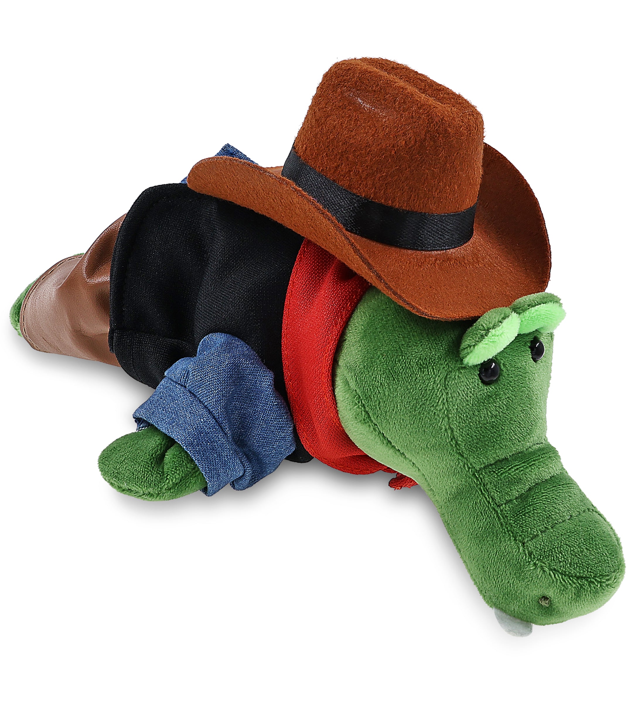 6" PLUSH - ALLIGATOR COWBOY DRESS UP