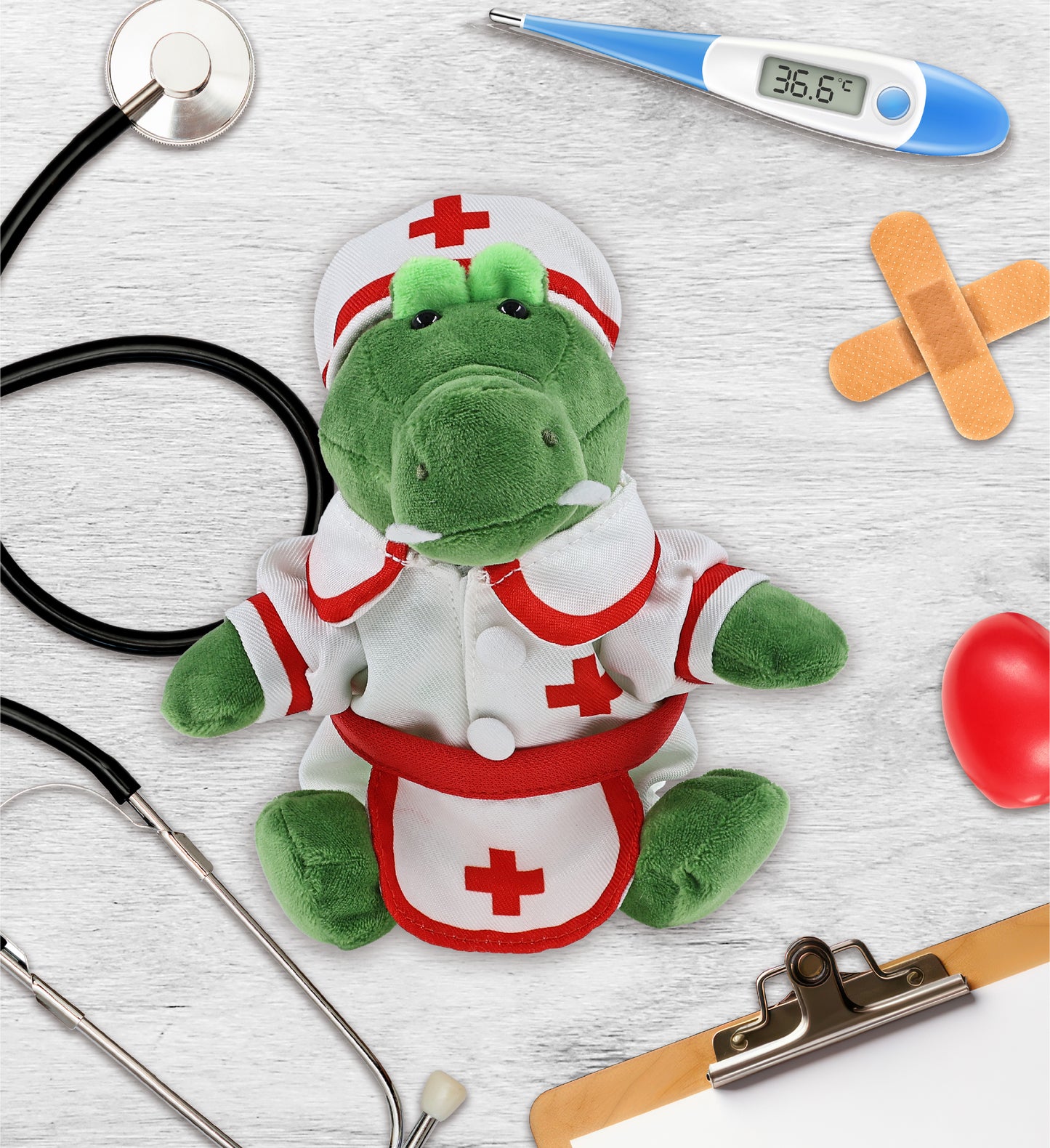 6" PLUSH - ALLIGATOR NURSE