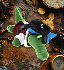6" PLUSH - ALLIGATOR PIRATE DRESS UP