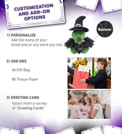 6" PLUSH - ALLIGATOR WITCH DRESS UP