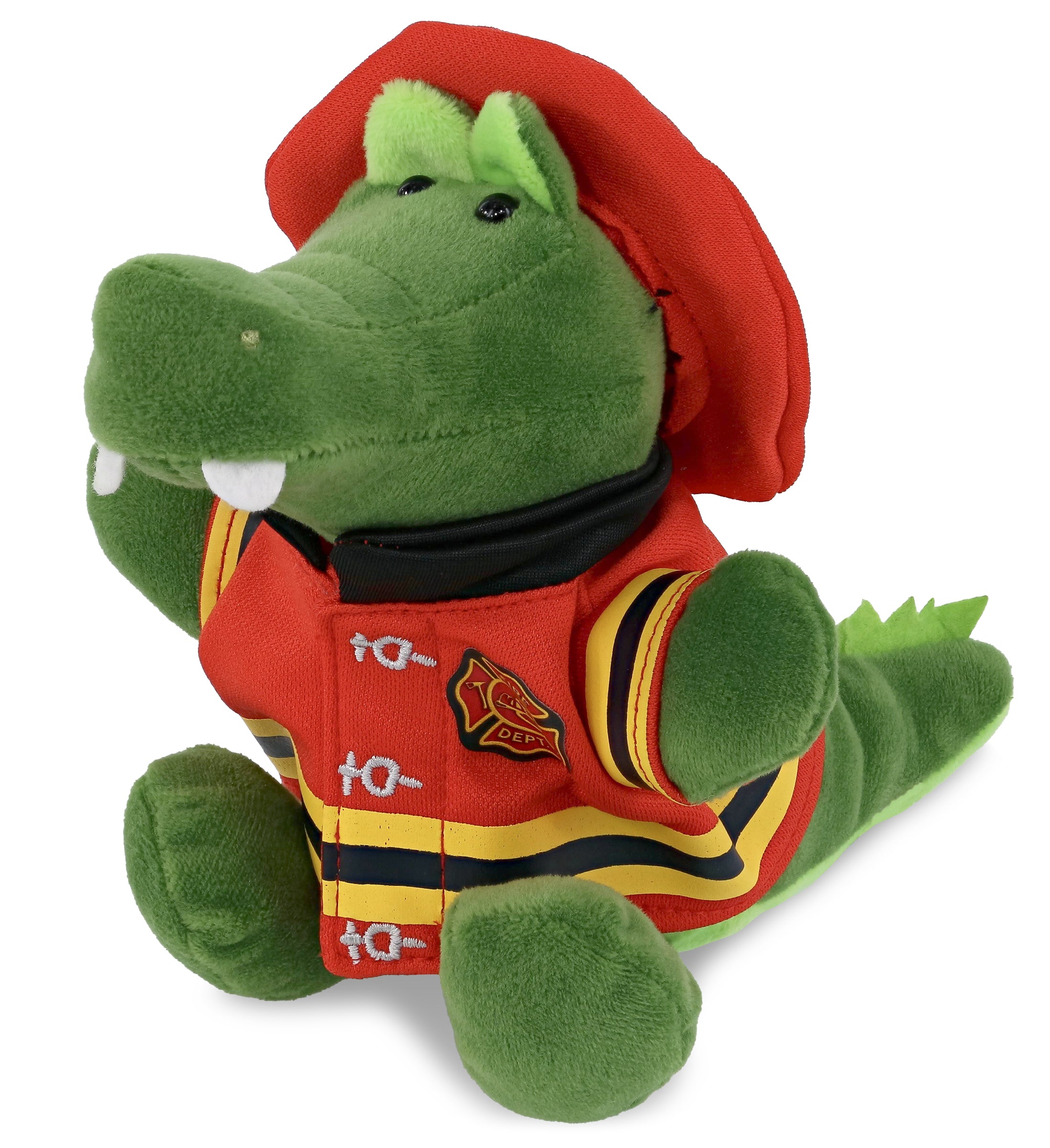 PLUSH FIREMAN - 6" PLUSH - ALLIGATOR