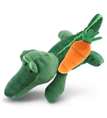 DolliBu Happy Easter Super Soft Plush Alligator with Carrot Plush Toy - 6 Inch