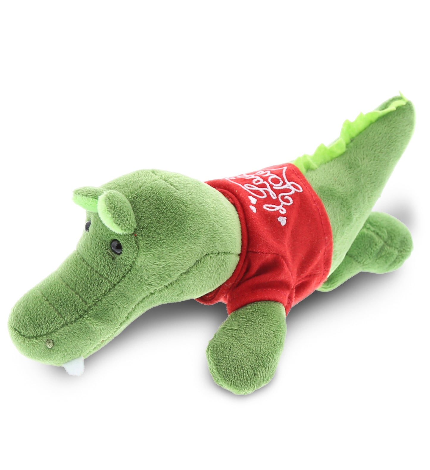 PLUSH I LOVE YOU RED SHIRT- 6" PLUSH - ALLIGATOR
