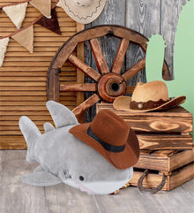 6" PLUSH - SHARK COWBOY DRESS UP