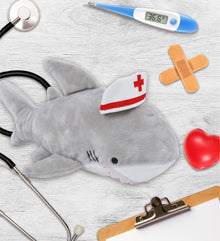 6" PLUSH - SHARK NURSE DRESS UP