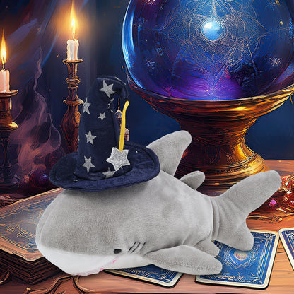 6" PLUSH - SHARK WITH WIZARD DRESS UP