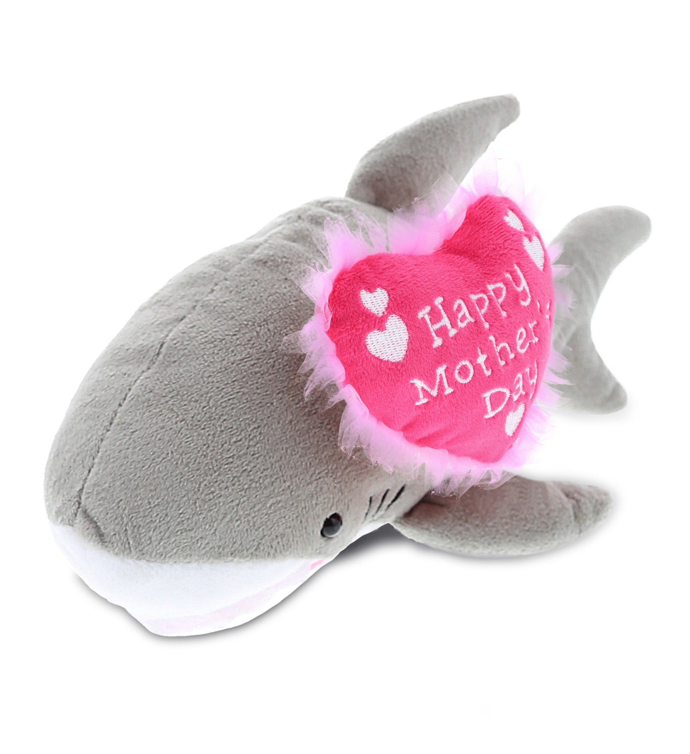 PLUSH MOTHERS DAY HEART - 6" PLUSH - SHARK