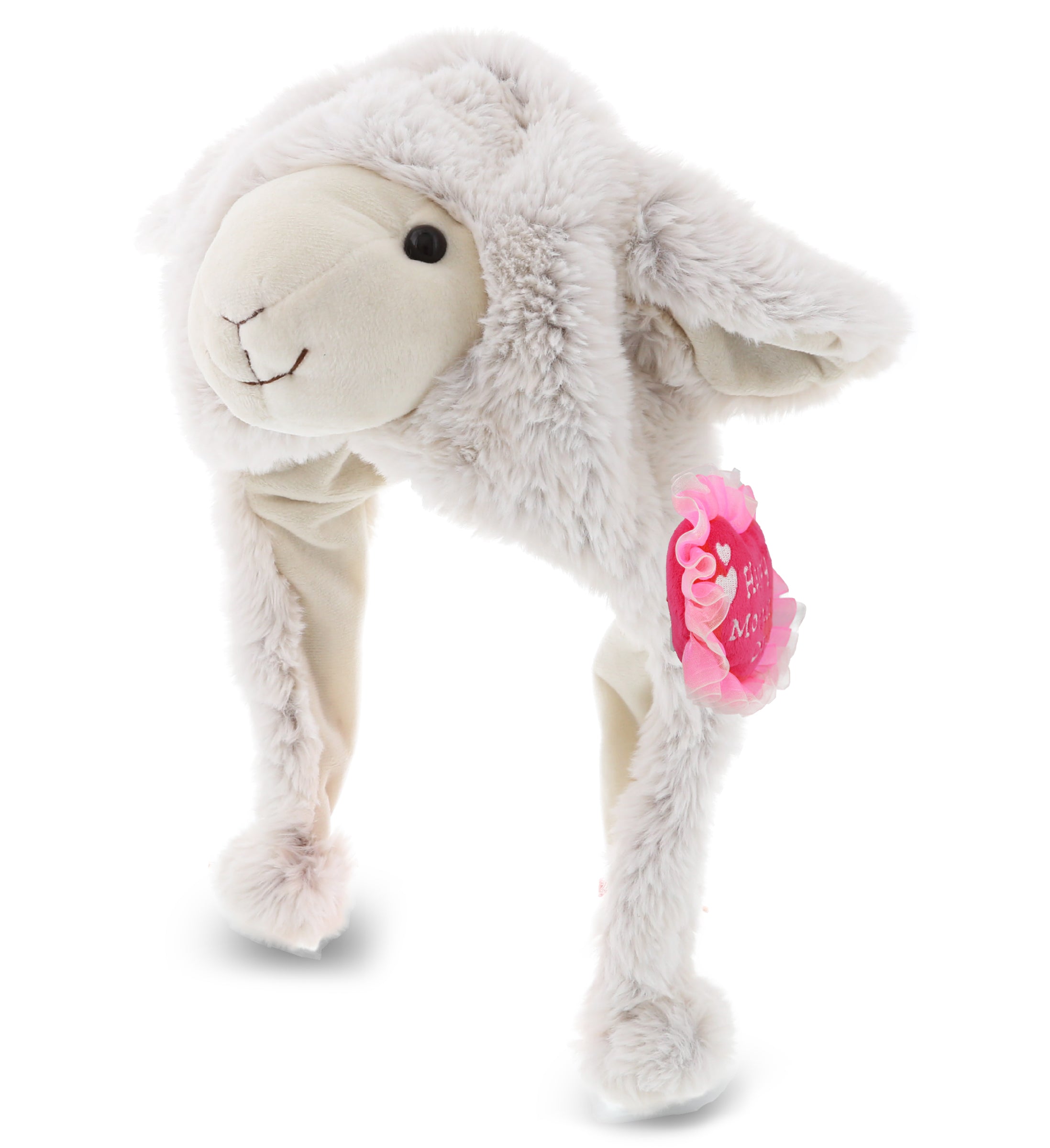PLUSH MOTHERS DAY HEART - SUPER SOFT PLUSH HAT - SHEEP