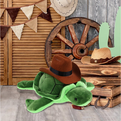 6" PLUSH - SEA TURTLE With COWBOY Dress Up