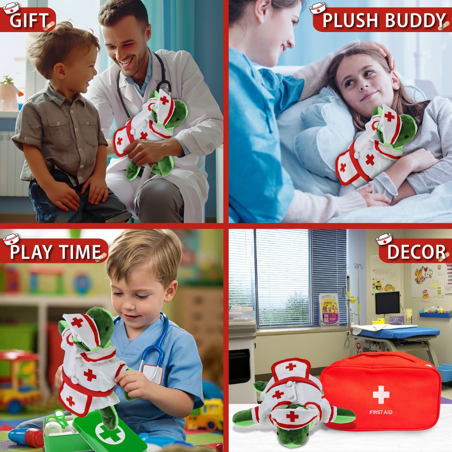 6" PLUSH - SEA TURTLE NURSE