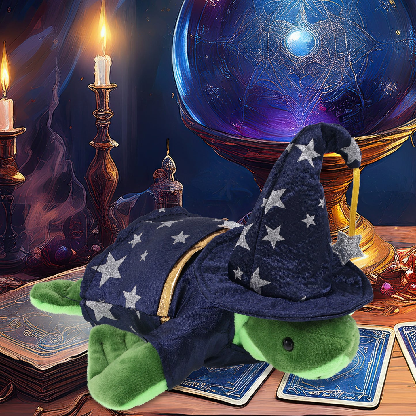 6" PLUSH - SEA TURTLE WIZARD