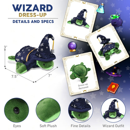 6" PLUSH - SEA TURTLE WIZARD