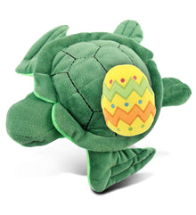 DolliBu Super Soft Sea Turtle with Yellow Easter Egg Plush Toy - 6 Inches