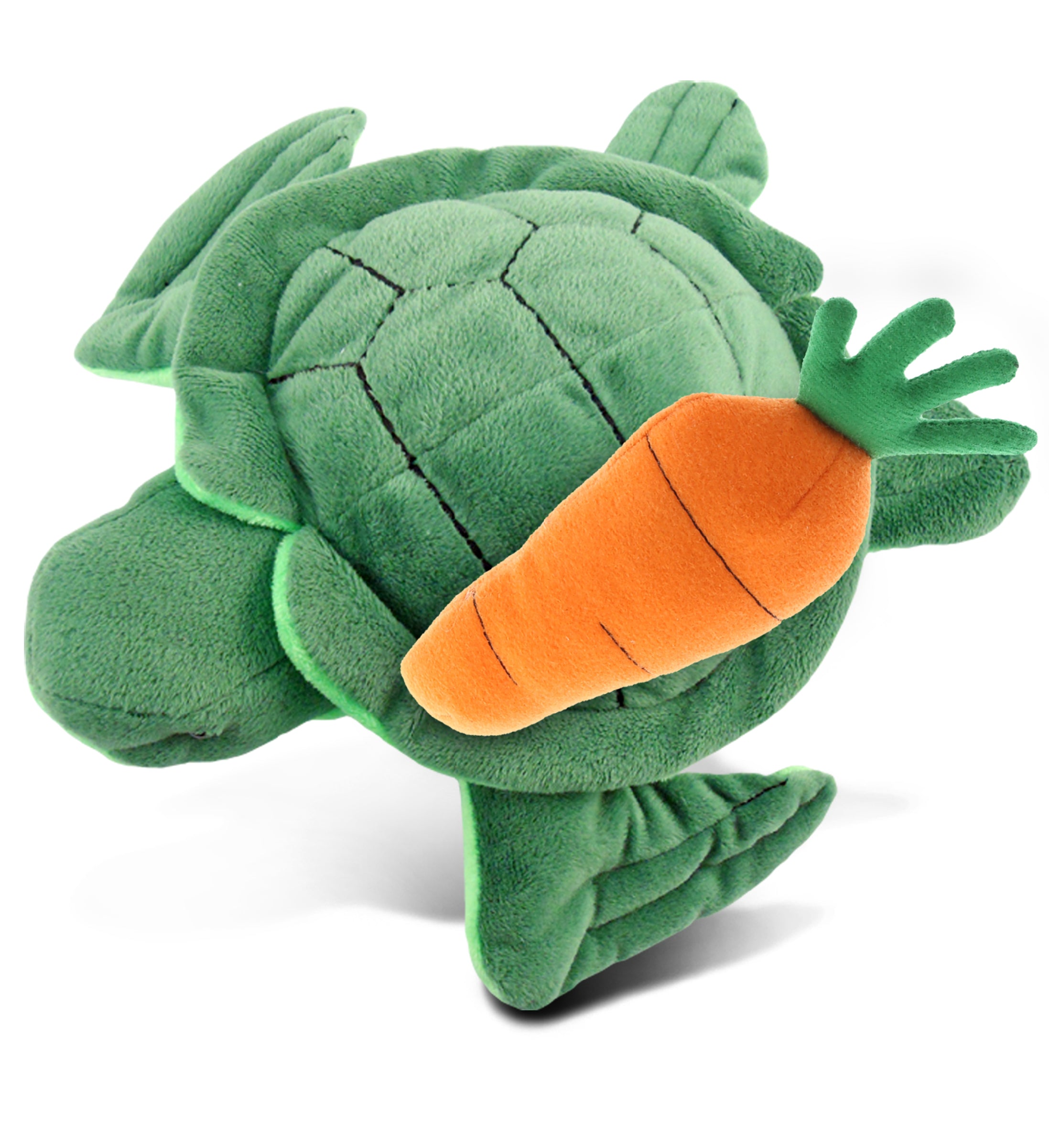 DolliBu Happy Easter Super Soft Plush Sea Turtle with Carrot Plush - 6 Inches