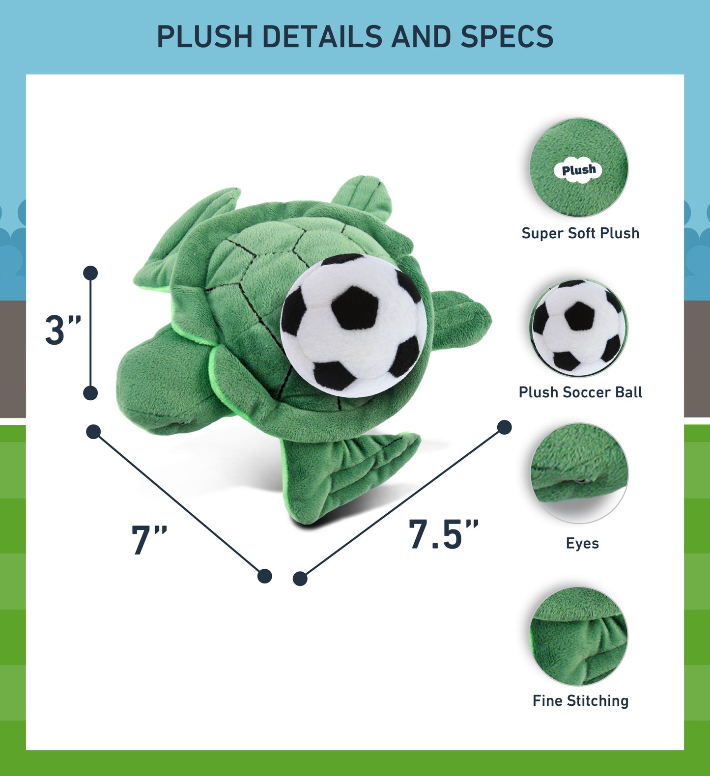 6' PLUSH - SEA TURTLE