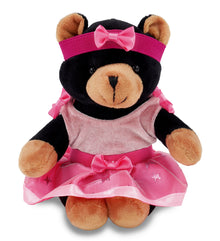 6" PLUSH - BLACK BEAR Ballerina