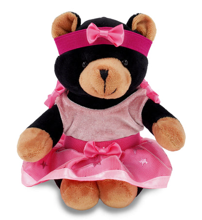 6" PLUSH - BLACK BEAR Ballerina