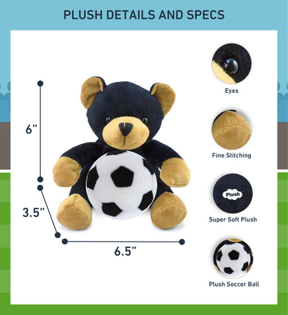6' PLUSH - BLACK BEAR