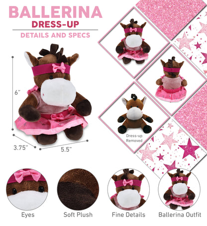 6" PLUSH - HORSE BALLERINA
