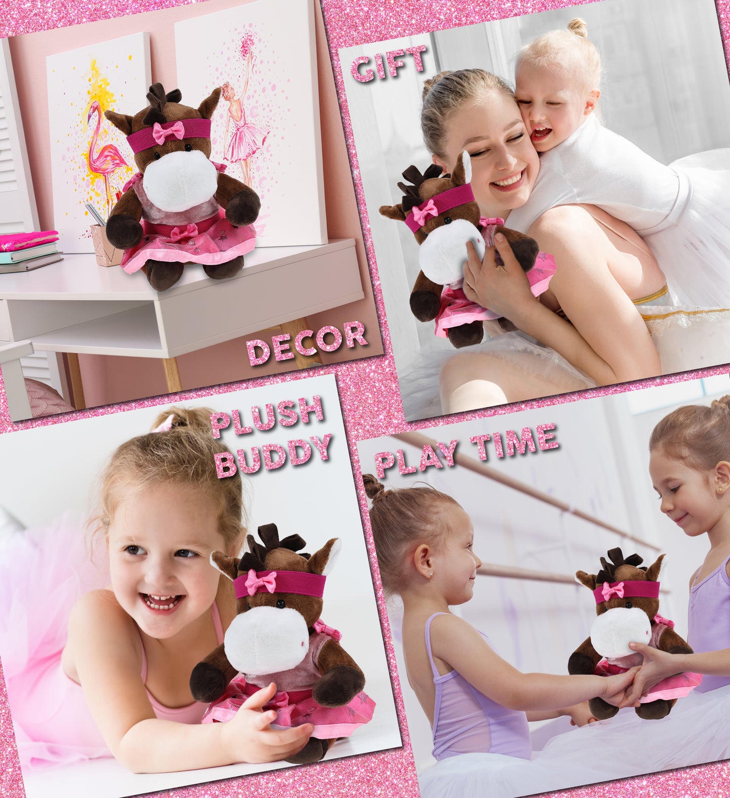 6" PLUSH - HORSE BALLERINA