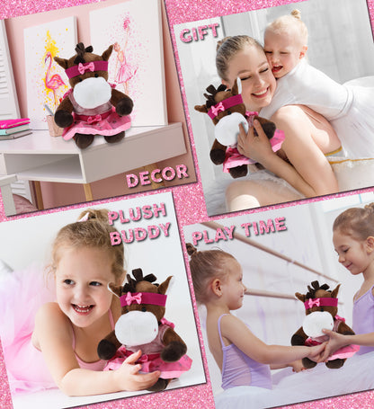 6" PLUSH - HORSE BALLERINA