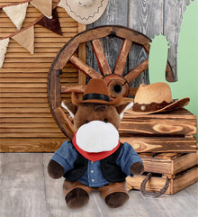 6" PLUSH - HORSE COWBOY DRESS UP