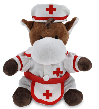 6" PLUSH - HORSE With NURSE Dress-Up