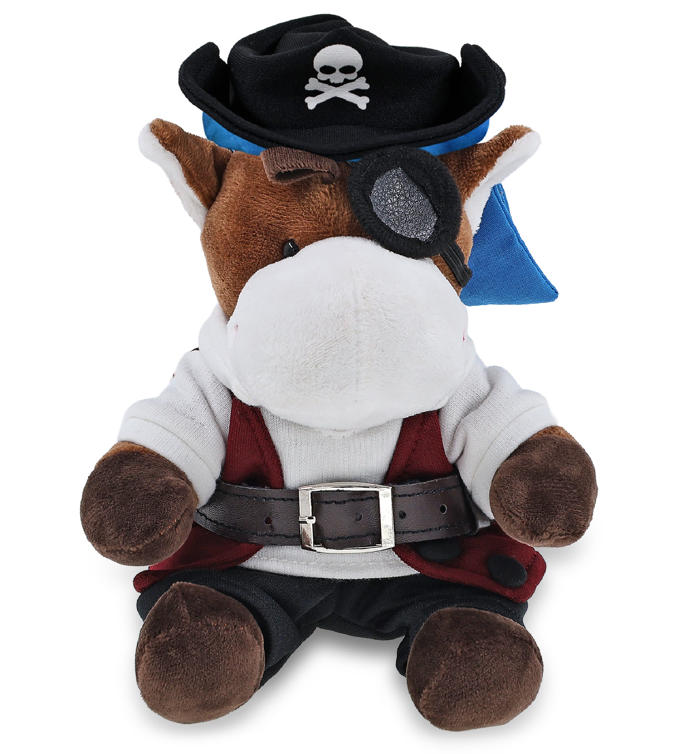 6" PLUSH - HORSE PIRATE DRESS UP