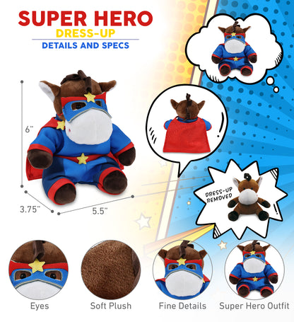 6" PLUSH - HORSE SUPER HERO