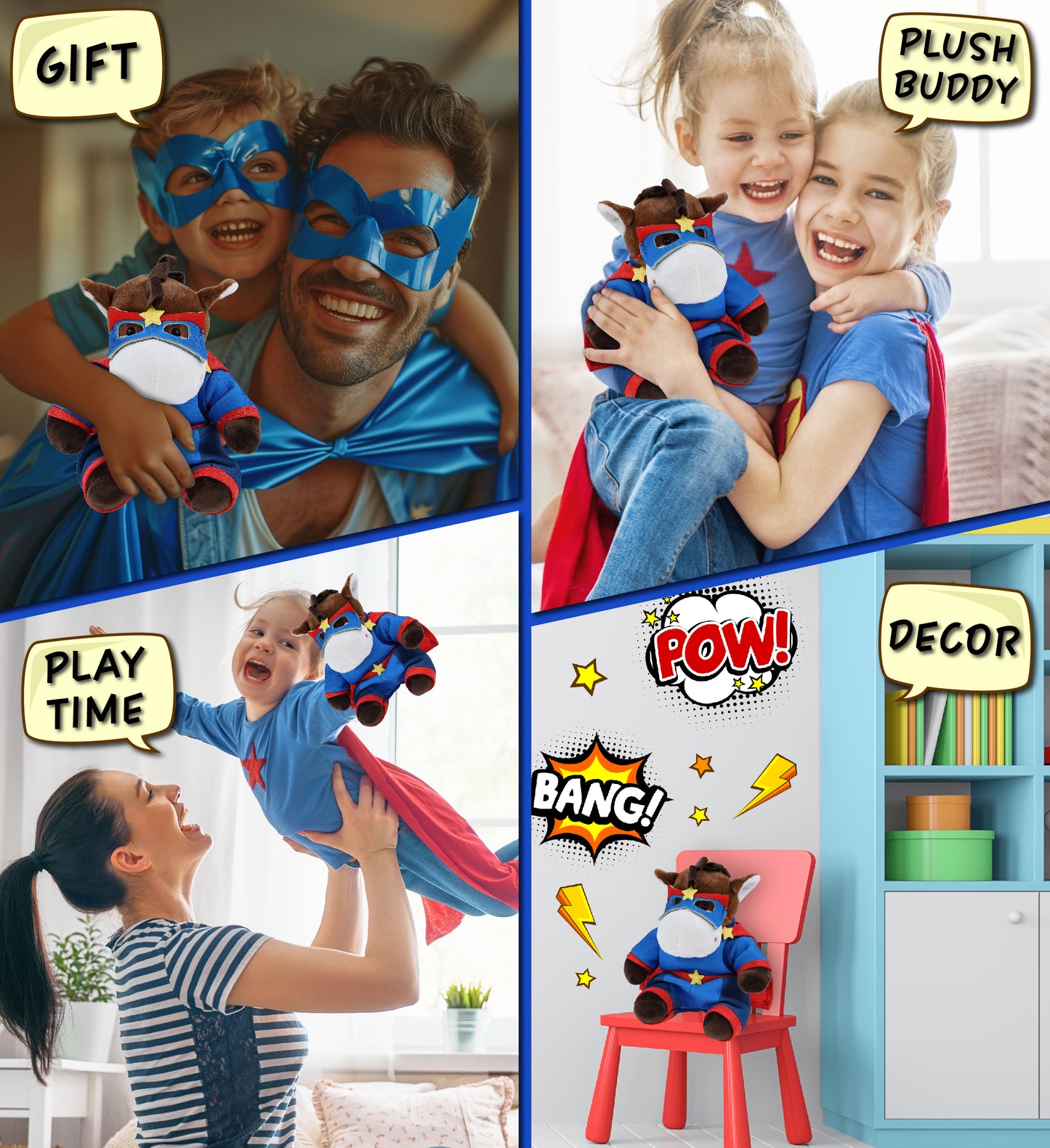 6" PLUSH - HORSE SUPER HERO