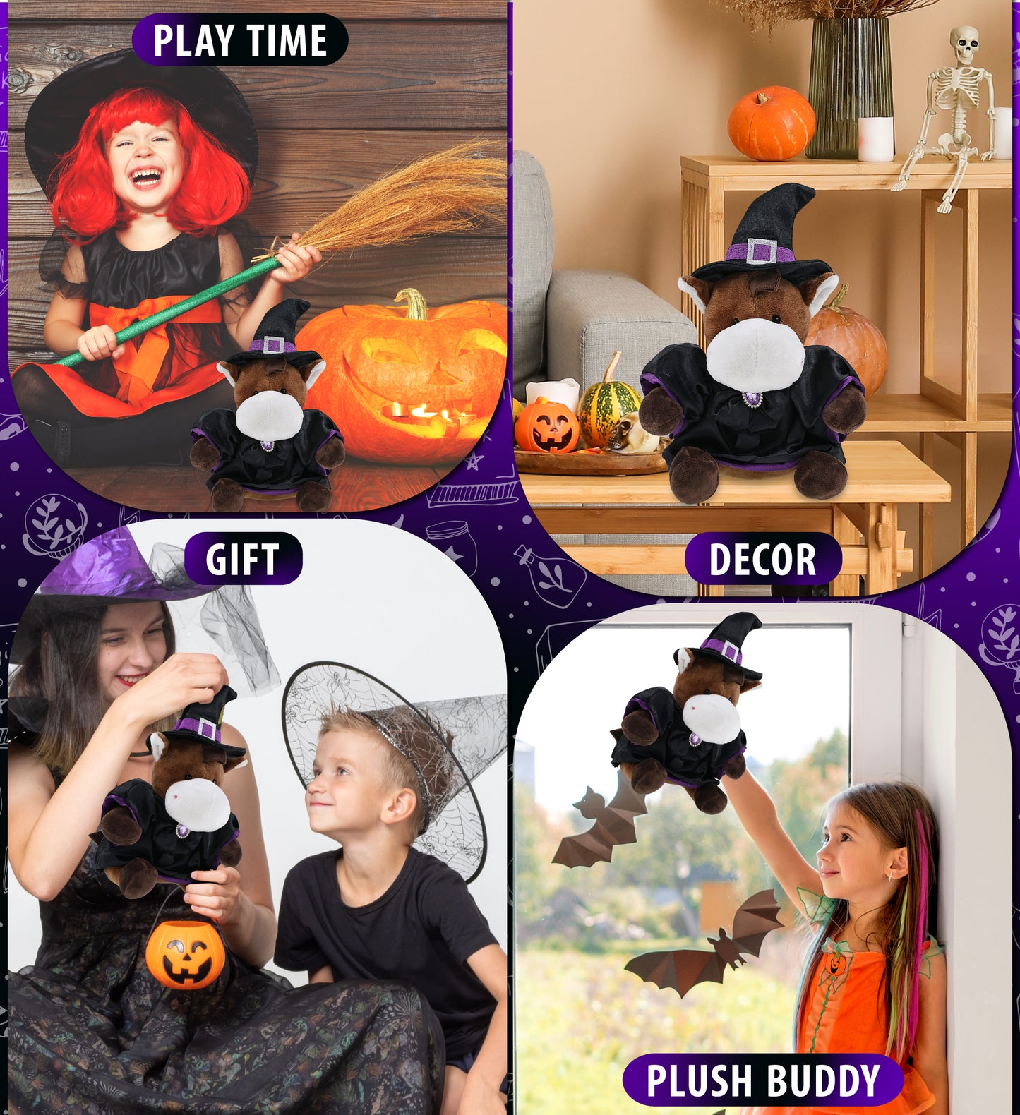 6" PLUSH - HORSE WITCH