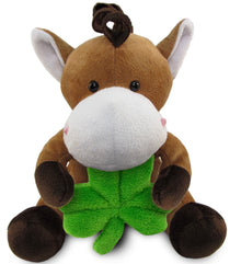 PLUSH SHAMROCK - 6" PLUSH - HORSE