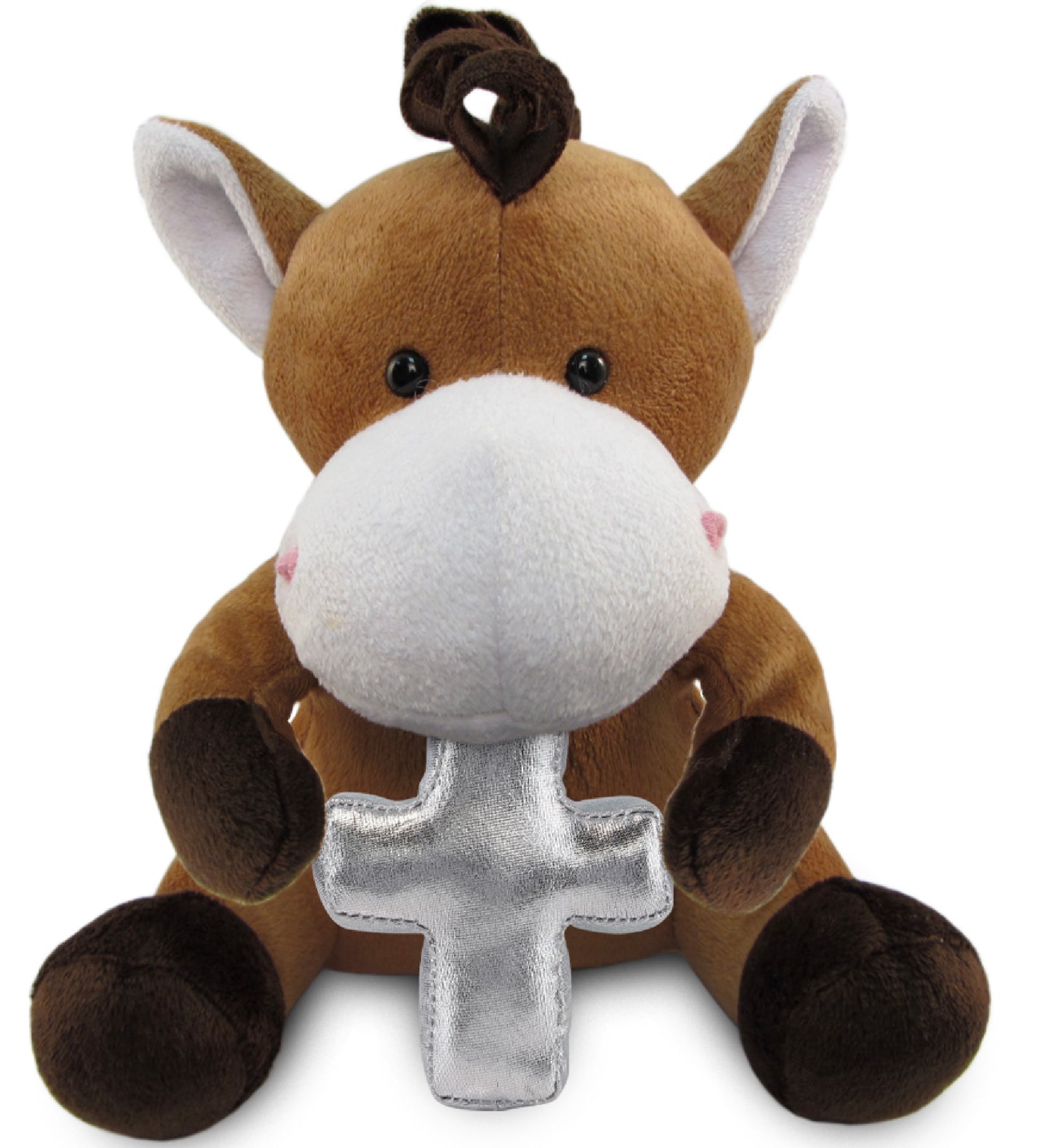 PLUSH CROSS - 6" PLUSH - HORSE