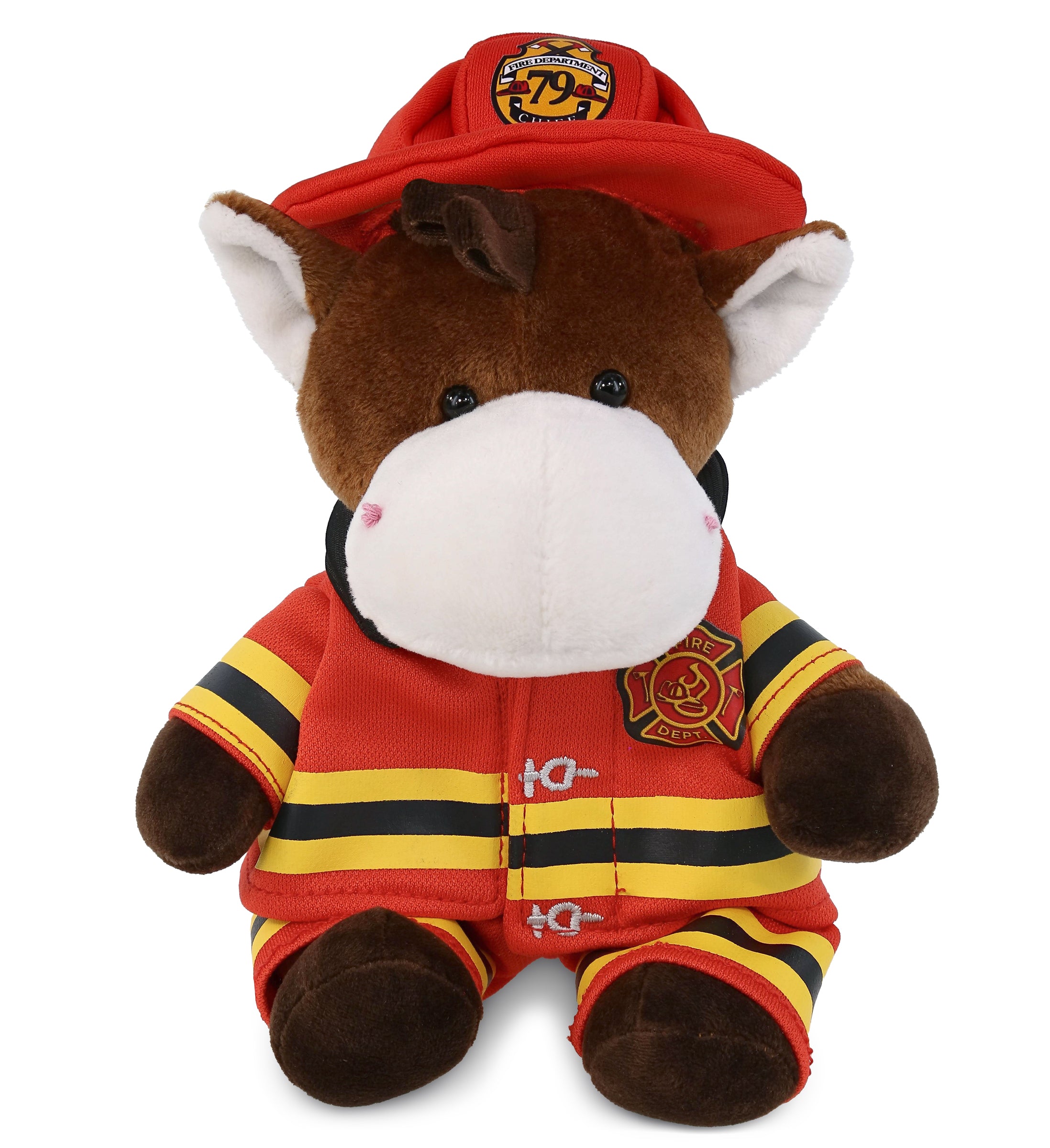 PLUSH FIREMAN - 6" PLUSH - HORSE