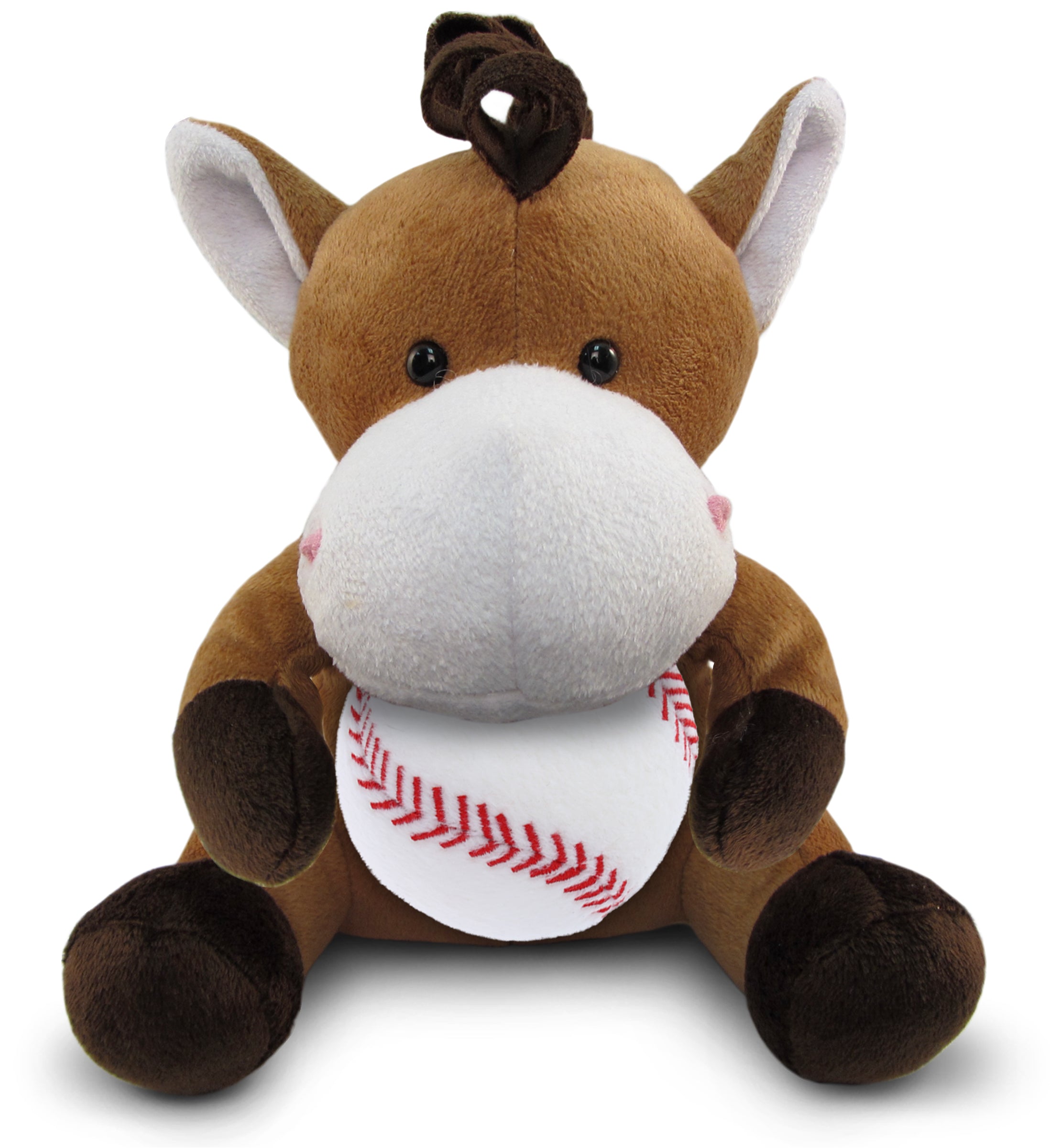 PLUSH BASEBALL - 6" PLUSH - HORSE