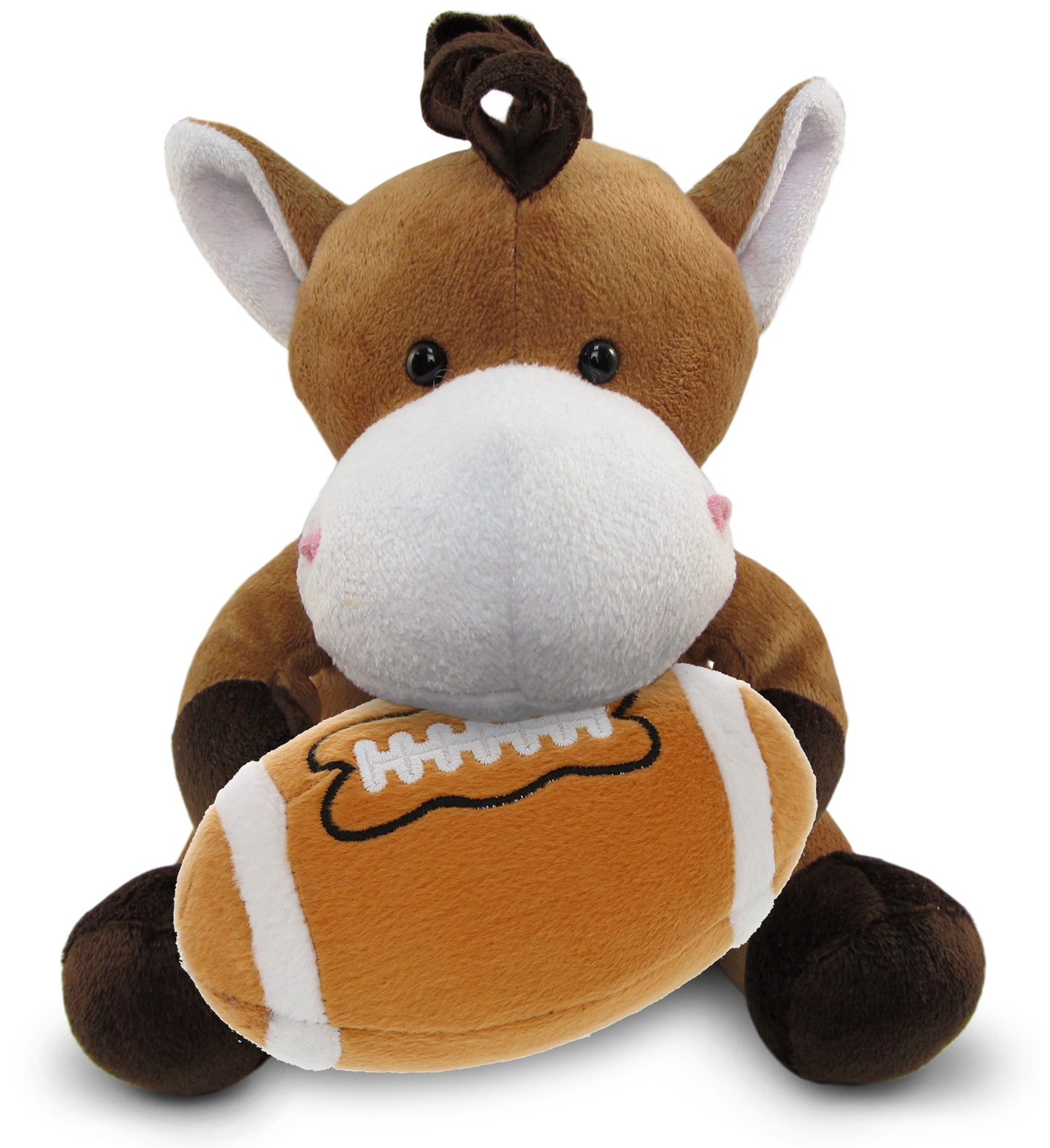 PLUSH FOOTBALL - 6" PLUSH - HORSE