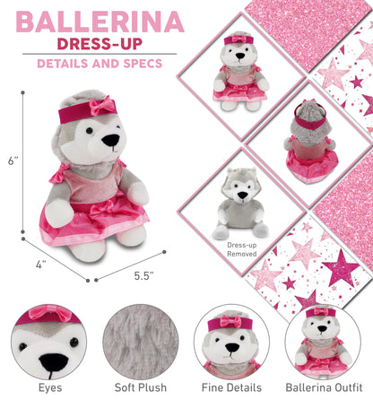 6" PLUSH - WOLF Ballerina