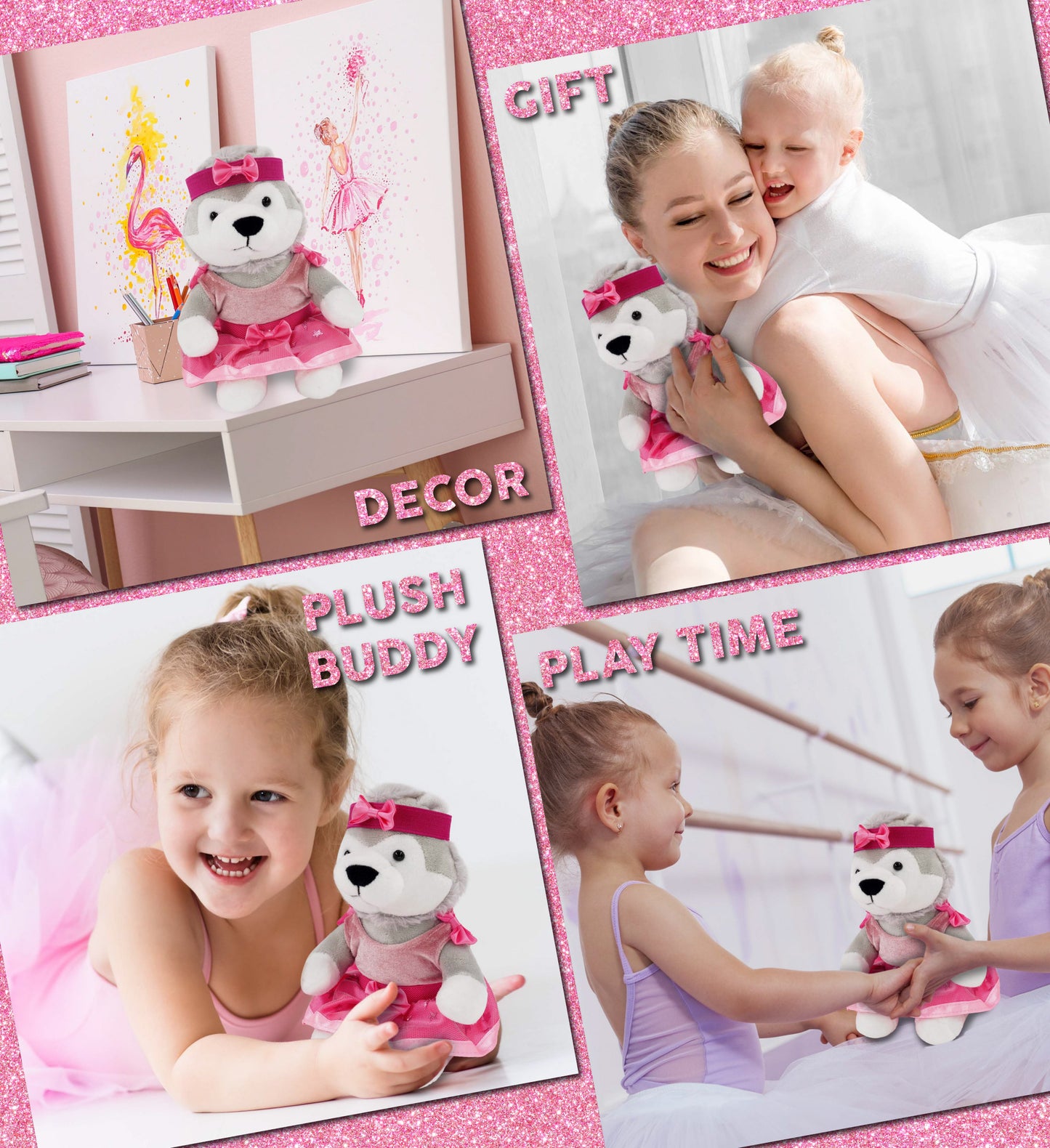 6" PLUSH - WOLF Ballerina